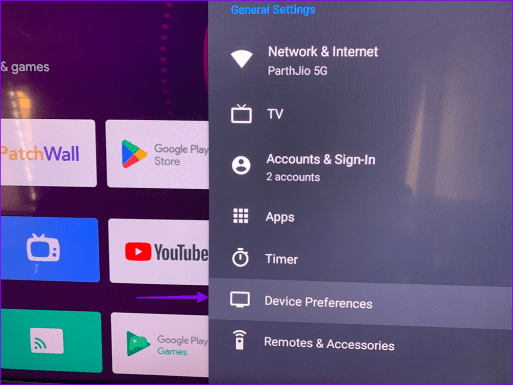 Settings Menu Android Tv 5 Ways to Fix Videos Not Playing on Android TV - Guiding Tech