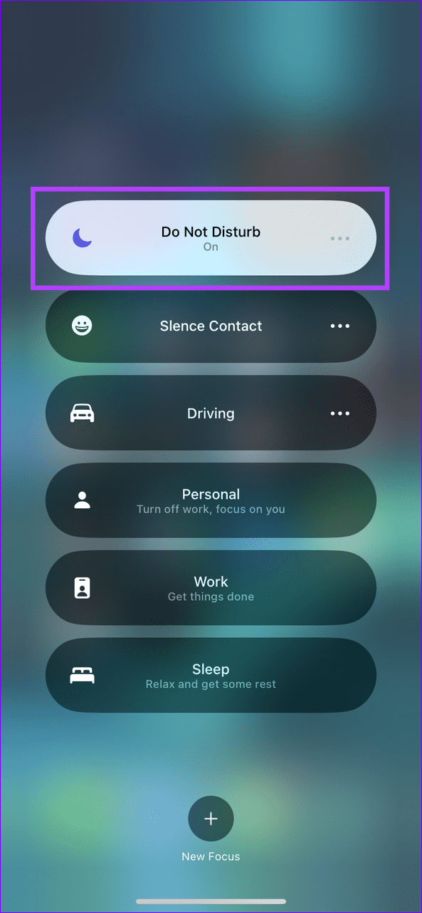 5 disable focus mode