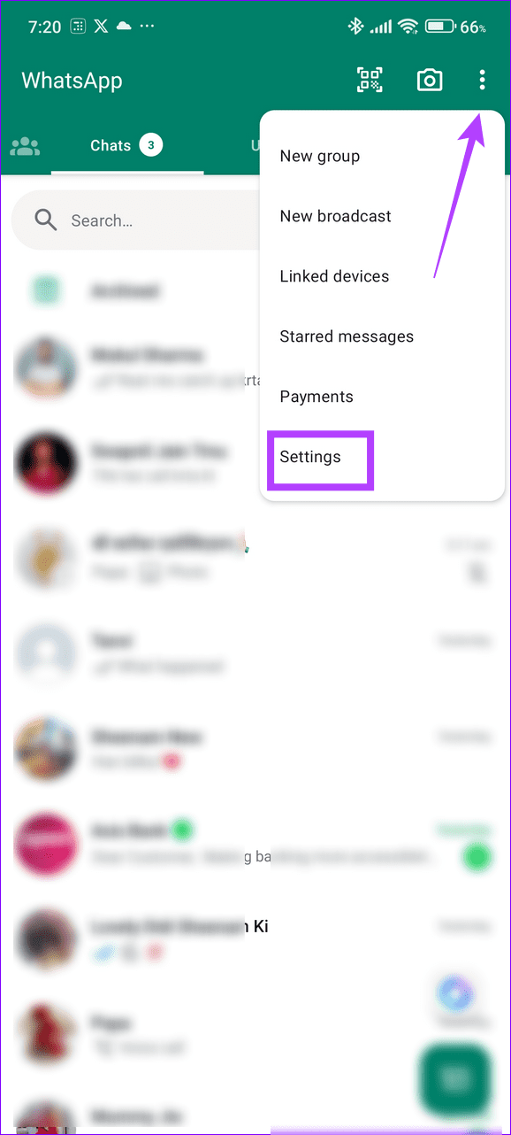 5 open WhatsApp settings Android