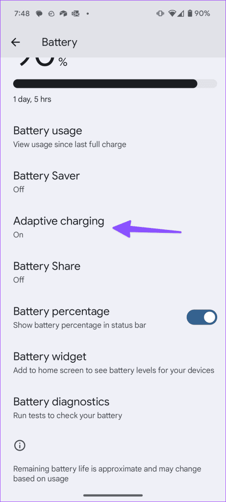 5 tap adaptive charging