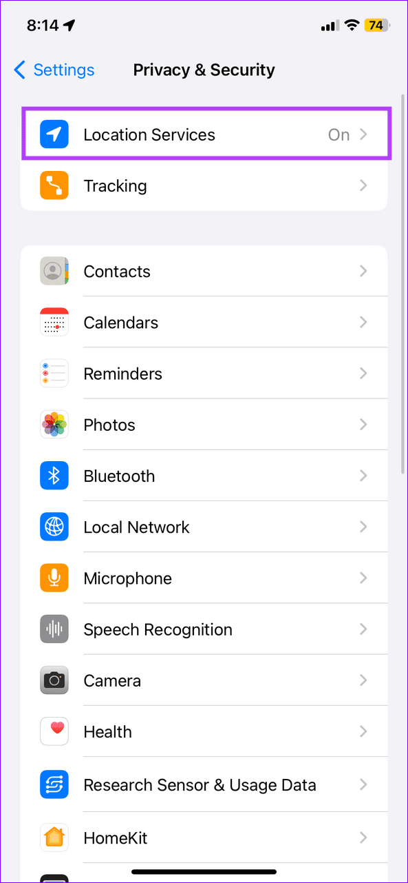 5 tap location services