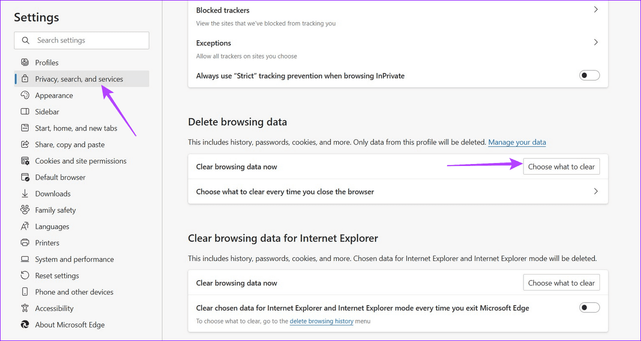 6 clear browsing data