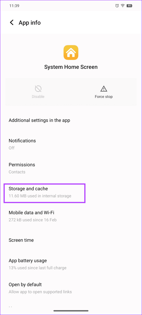 6 clear system launcher cache