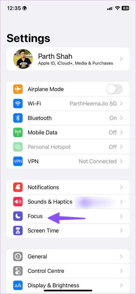 6 configure focus mode