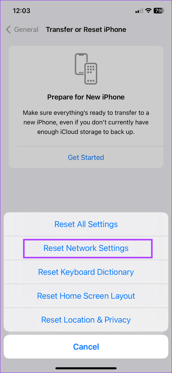 6 reset network settings