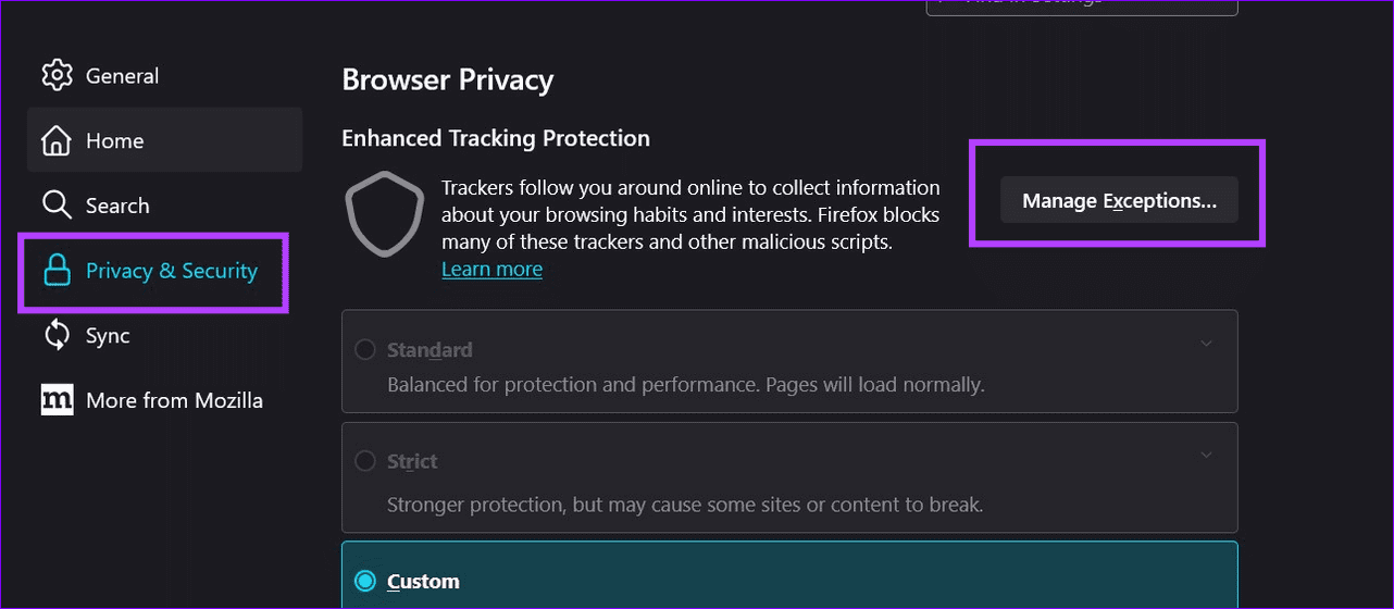 6 select privacy and secuirty