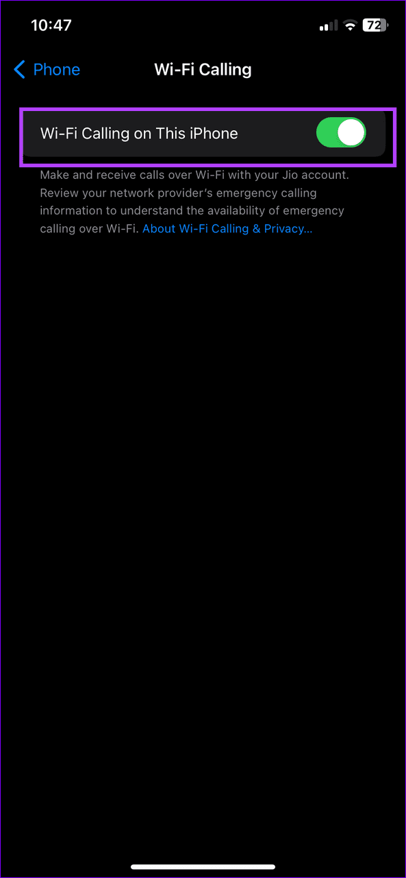 6 turn off Wi Fi calling