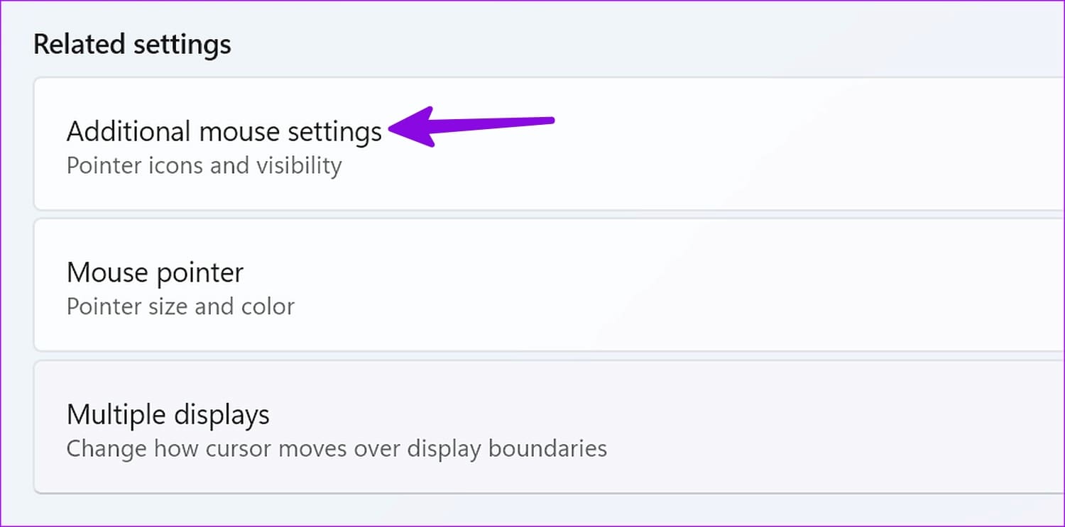 7 select additional mouse settings - 7