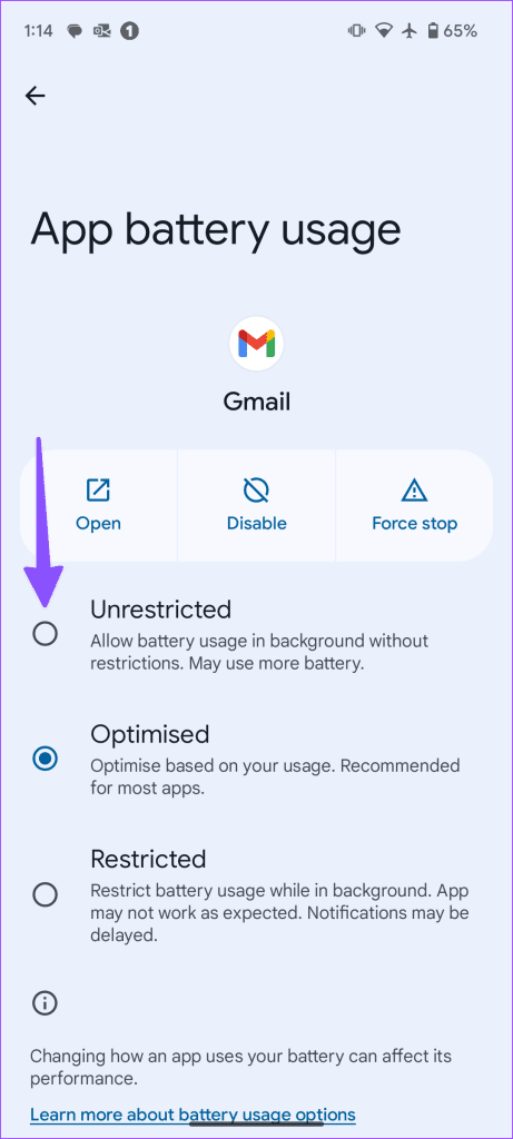 8 allow unrestricted data usage