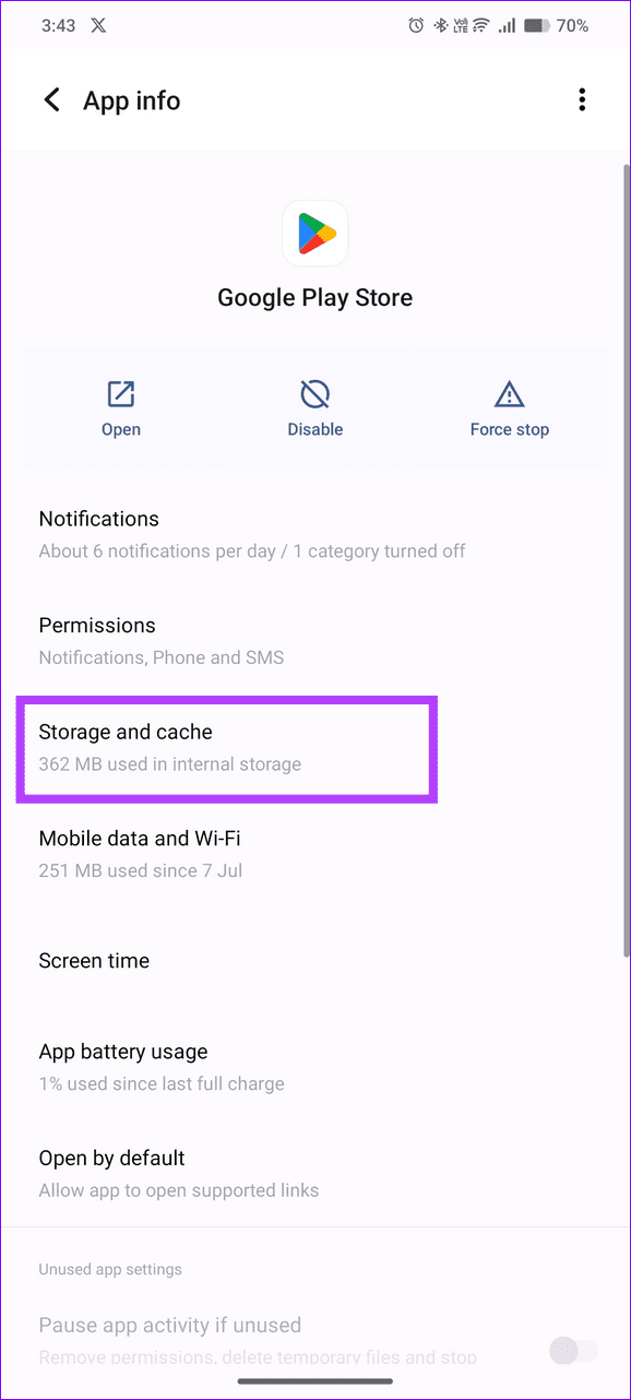 8 select storage and cache