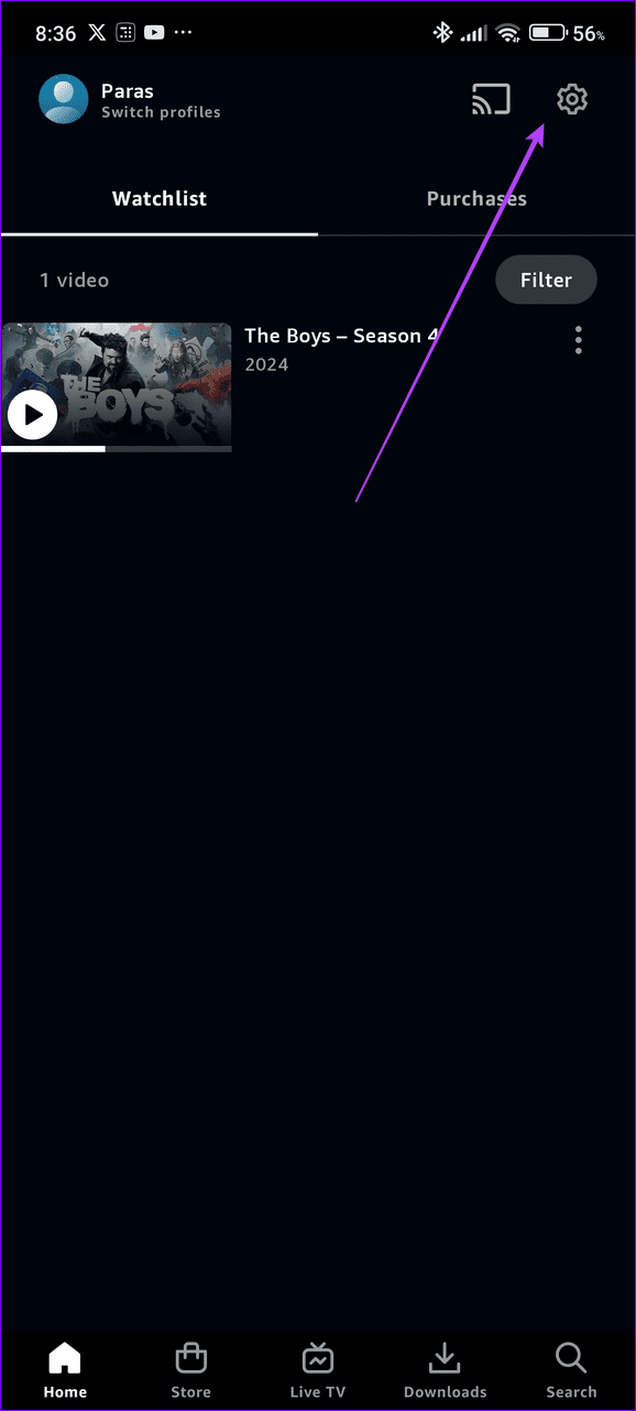 8 select the gear icon