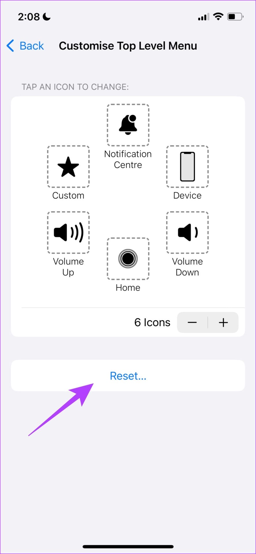 9 Reset Assistive Touch