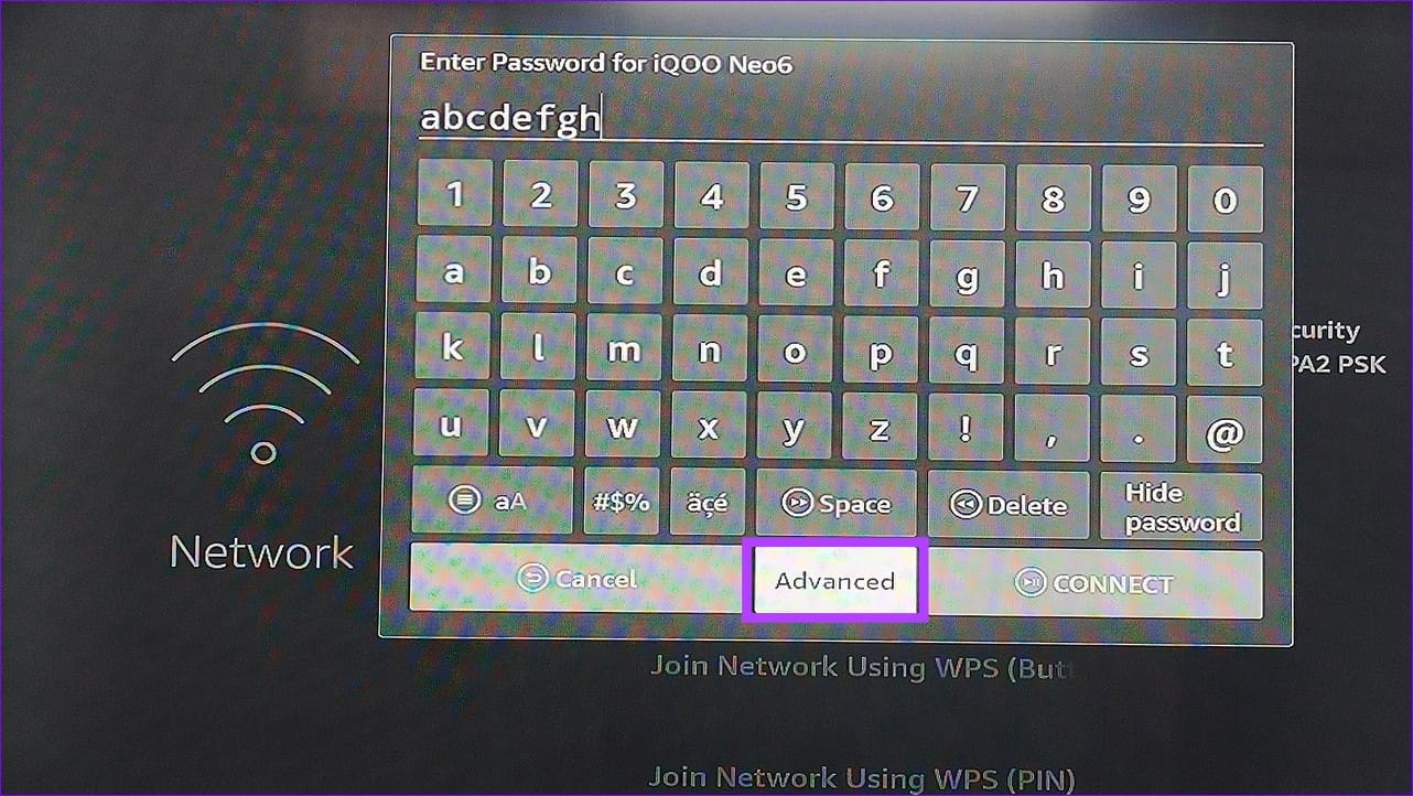 9 configure advanced network settings
