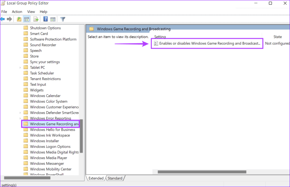 9 configure windows game recording and broadcasting policy