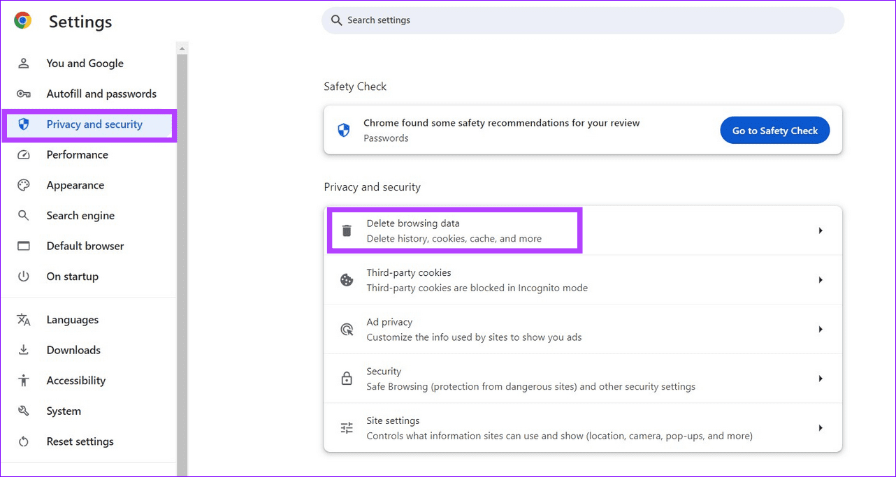 9 delete browsing data