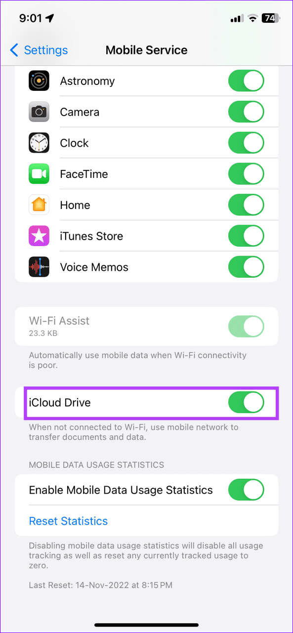 9 disable iCloud drive