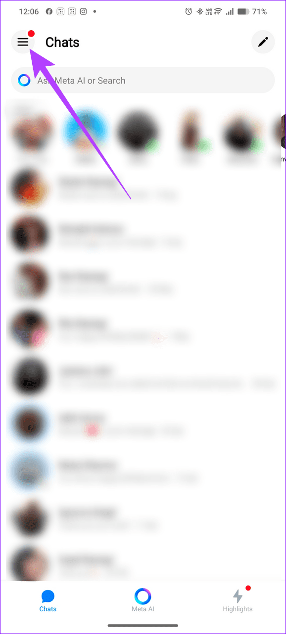 9 open the hamburger menu