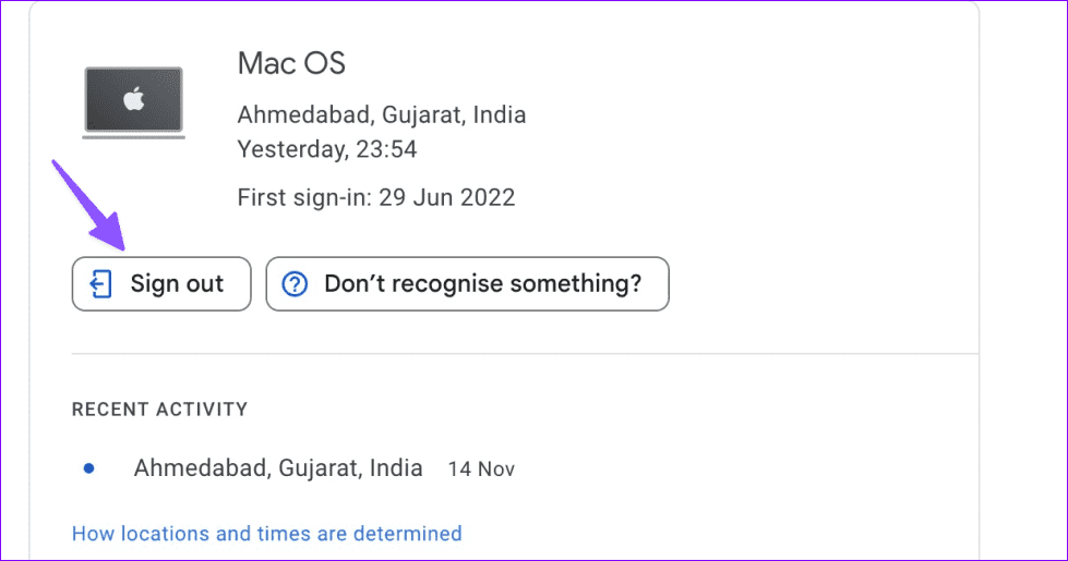 9 sign out of the connected device 1