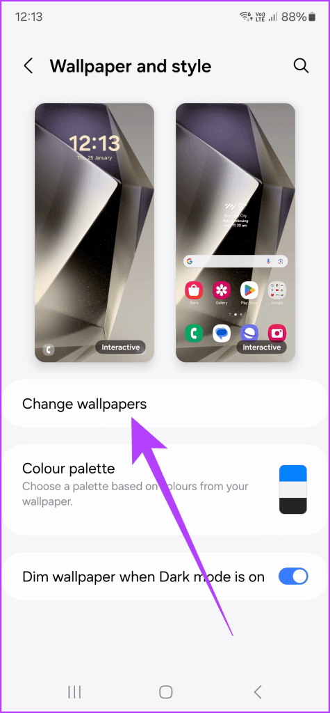 9.3 head over to Settings Wallpaper and Style Change wallpapers