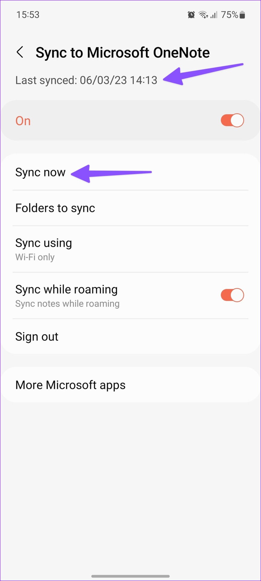 Sync Samsung Notes on Android