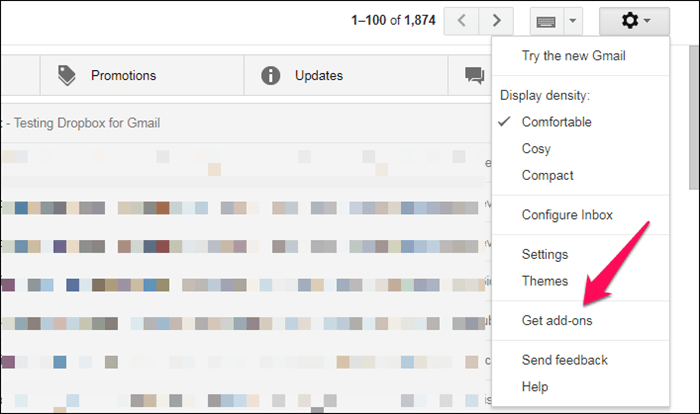 Access And Use Dropbox From Gmail 7