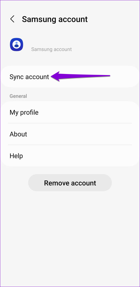 Account Sync Settings on Android