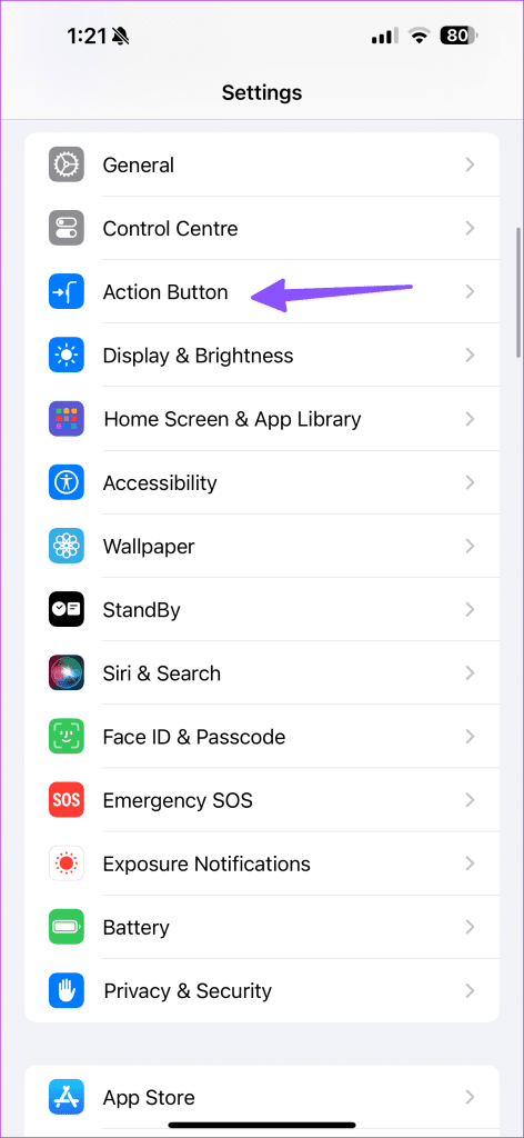 Action button not working on iPhone 1