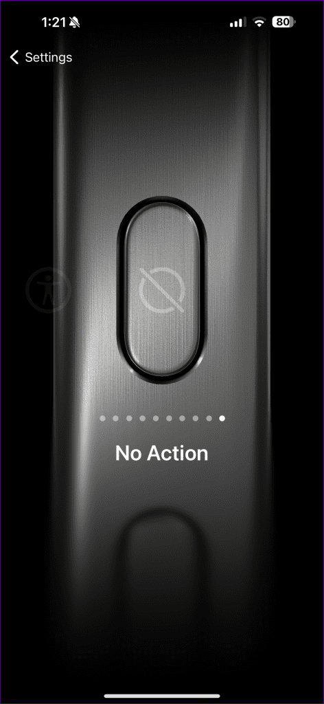 Action button not working on iPhone 2