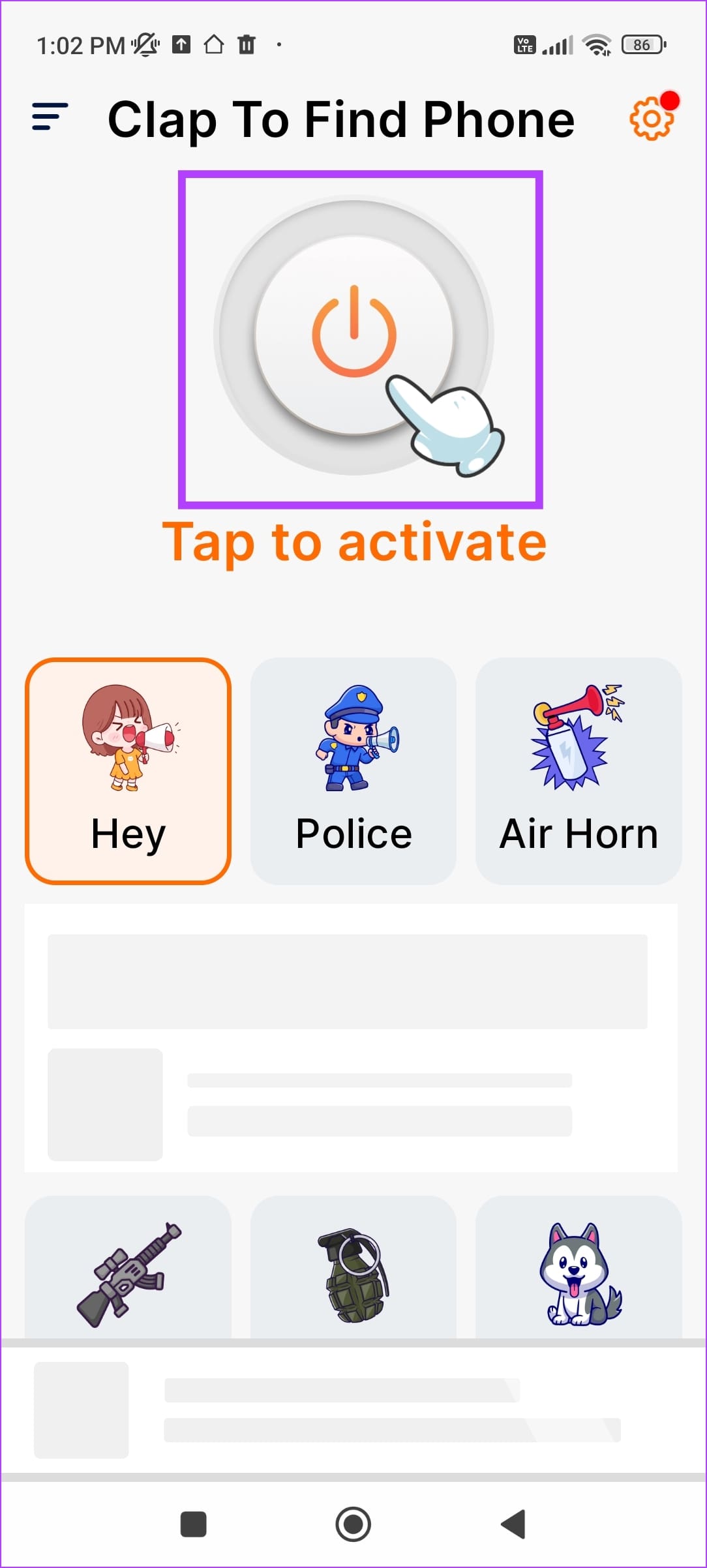 Activate Clap to Find