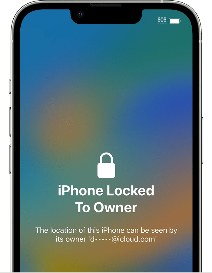 Activation lock stops anyone from getting into your phone