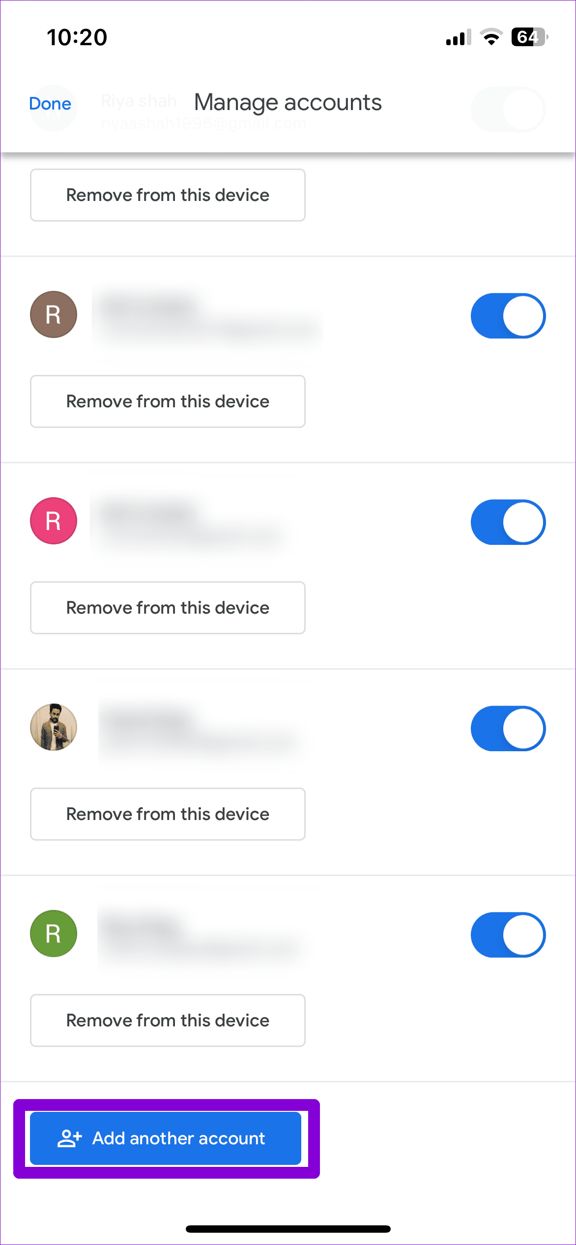 Add Account From Gmail App on iPhone