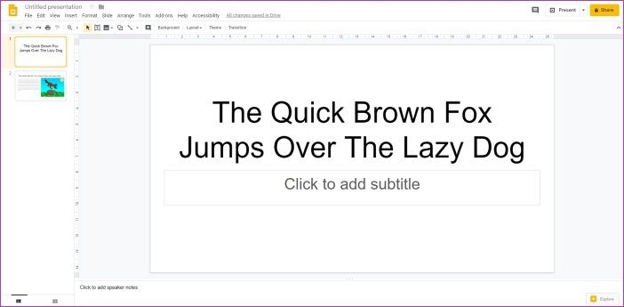How to Add Animations in Google Slides