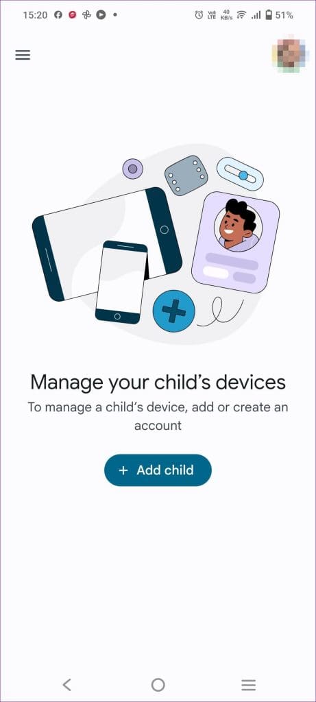 Add Child to Family Link