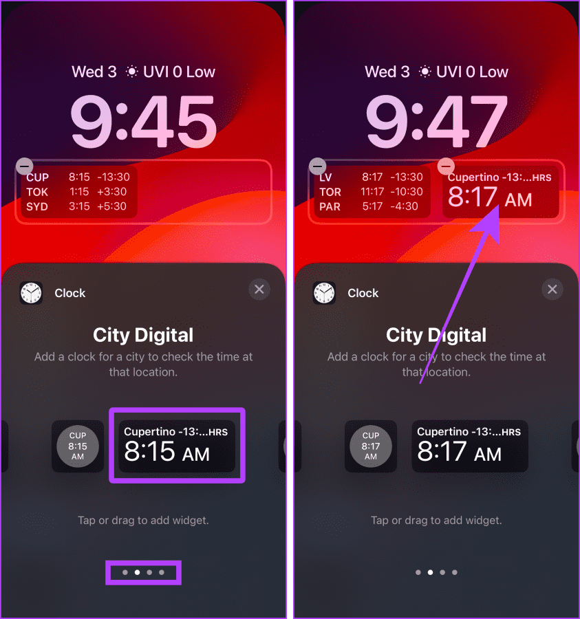 Add City Clock to Lock Screen iPhone