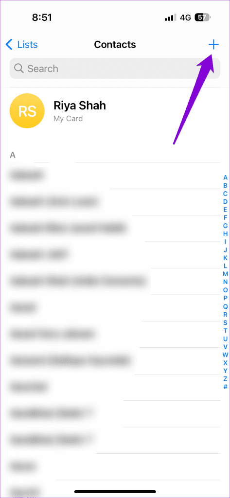 Add Contact on iPhone