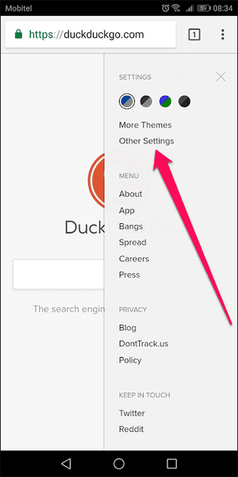 Add Duck Duck Go To Chrome Android 11