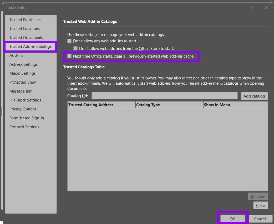 Add Ins Wont Enable in Office Try This 4