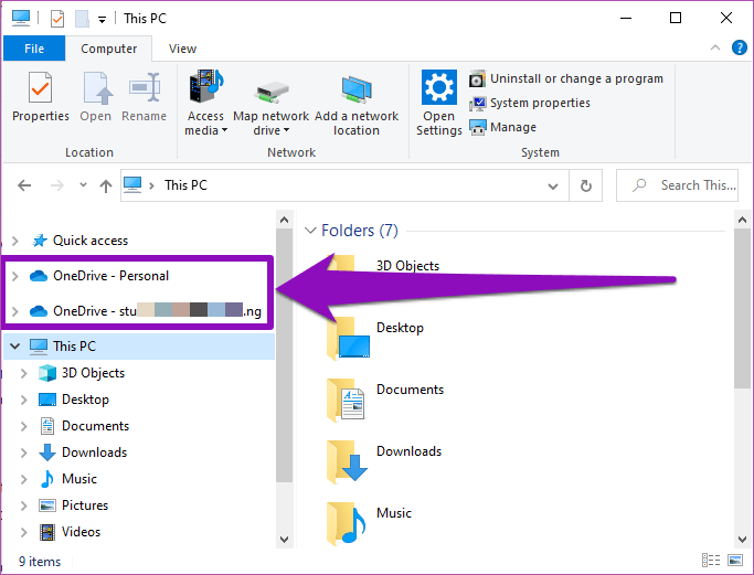 Add Multiple One Drive Accounts Windows 10 16