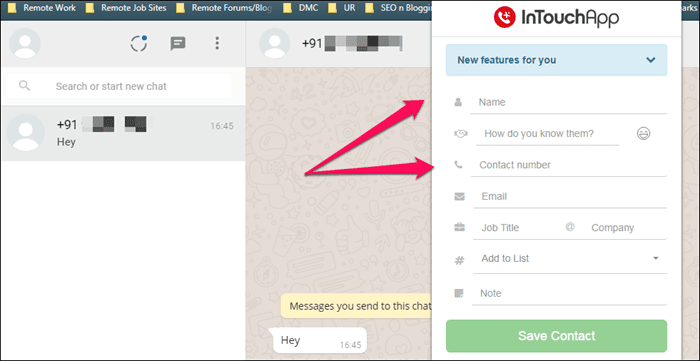 Add New Contacts To What App Using Whats App Web 10
