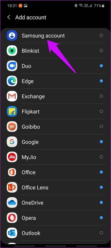 Add Remove and Delete Samsung Account From Android Phones 10