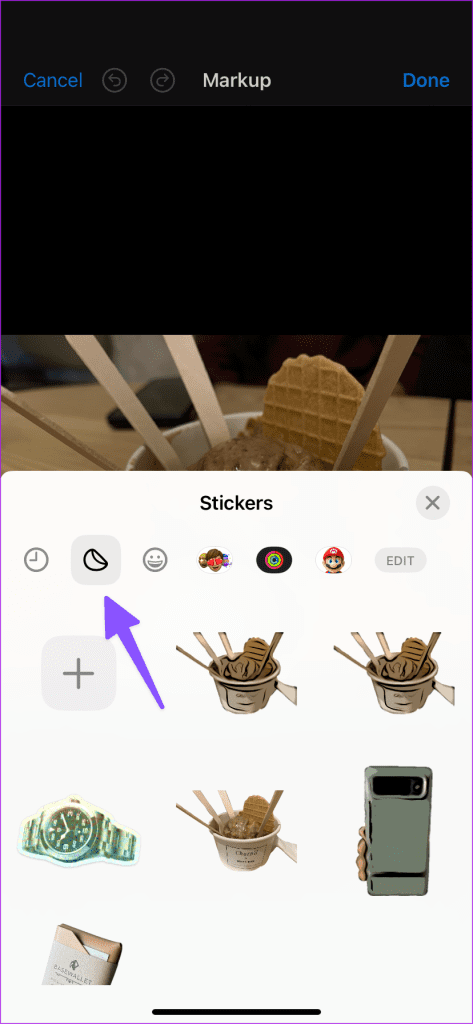 Add Stickers to Photos on iPhone 10