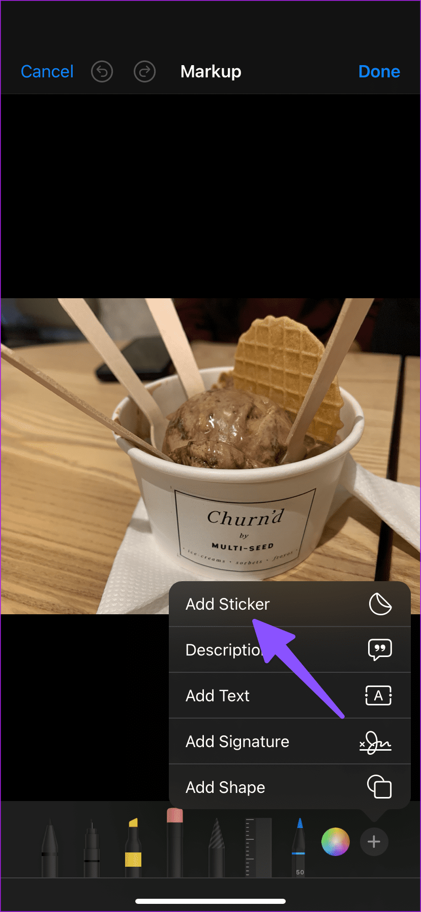 Add Stickers to Photos on iPhone 9