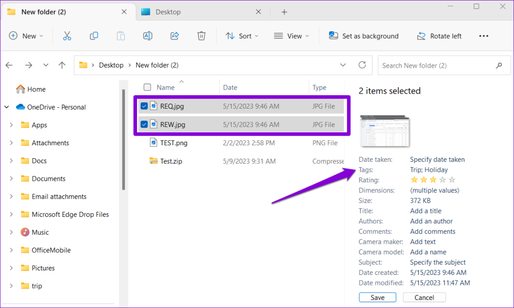 Add Tags to Multiple Files Simultaneously in Windows 11