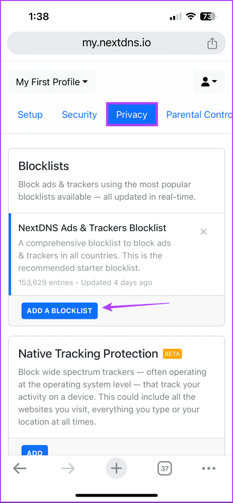 Add a Blocklist option