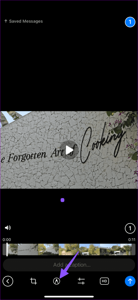 Add text to videos on iPhone 15