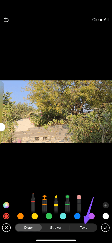 Add text to videos on iPhone 16