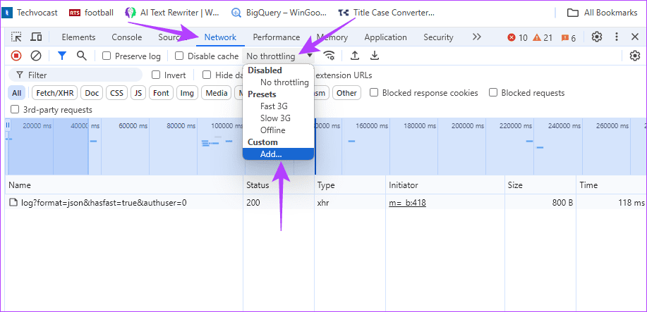 Add throttling option - 1