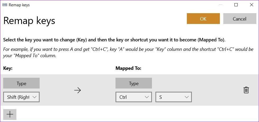 Adding Keys in Remap Keys