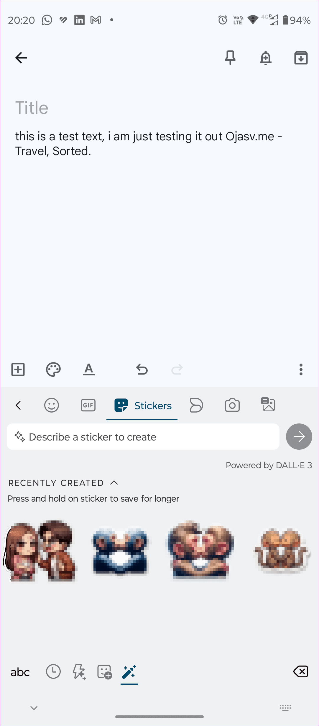 Ai Sticker Generator In Swiftkey Keyboard