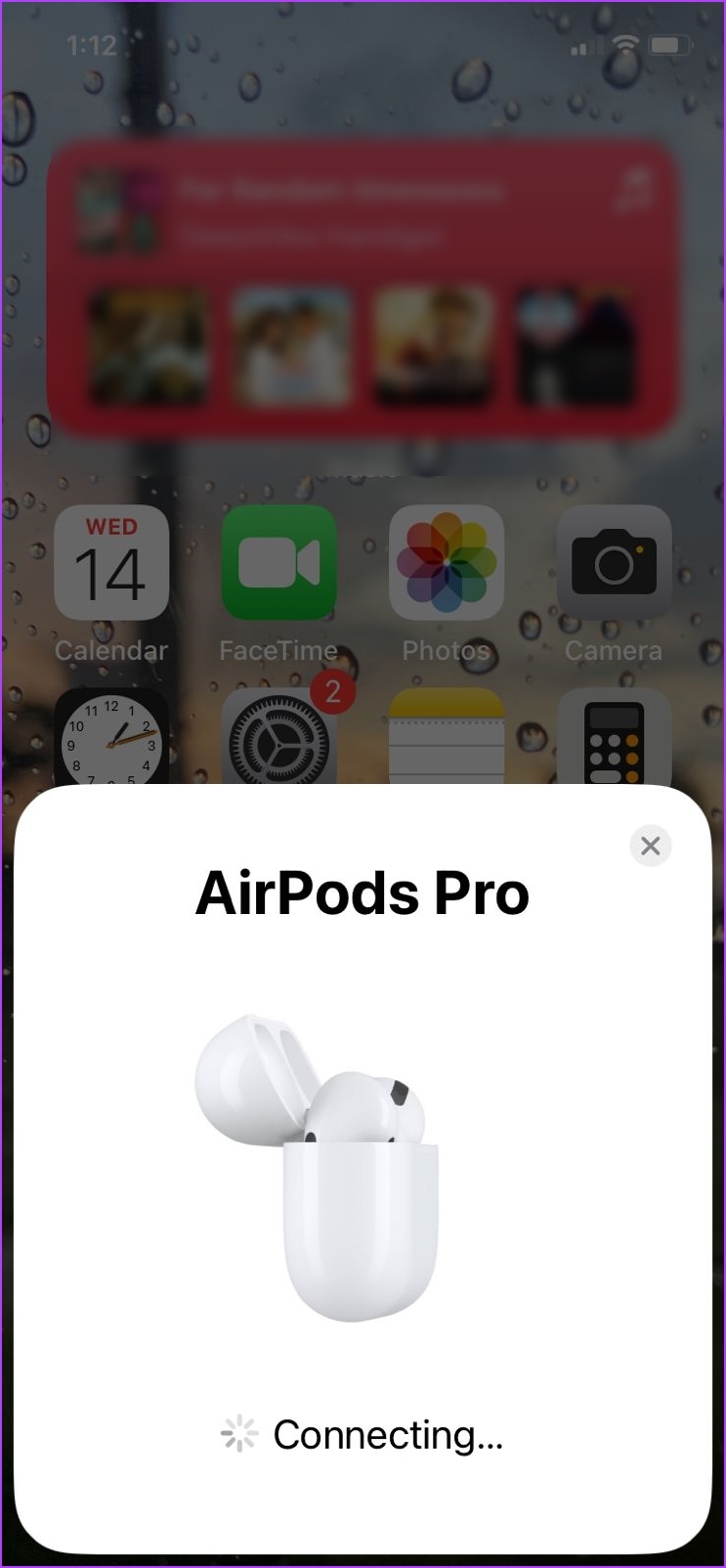 Connecting AirPods